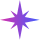 Decorative purple star